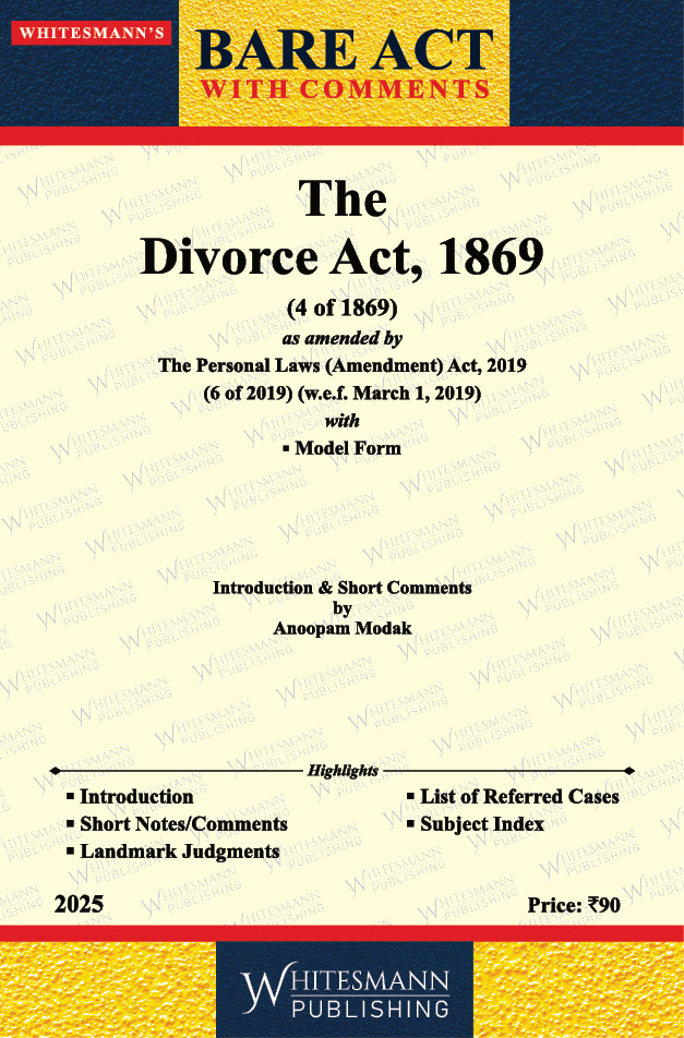 The Divorce Act, 1869- Front