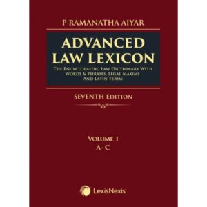 Advanced Law Lexicon (set of volume-4) 7th Edition 2024 - By P Ramanatha Aiyar